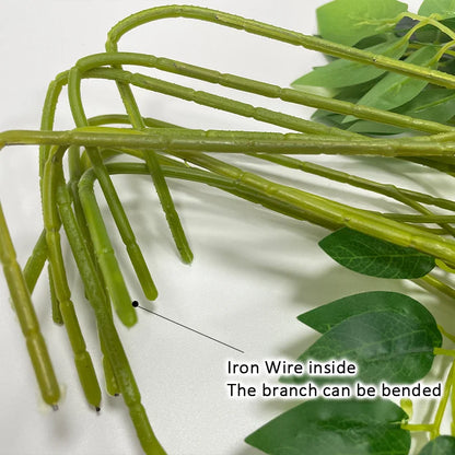 Grinalda de Glicínias Artificiais (1.75m / 12 pçs)