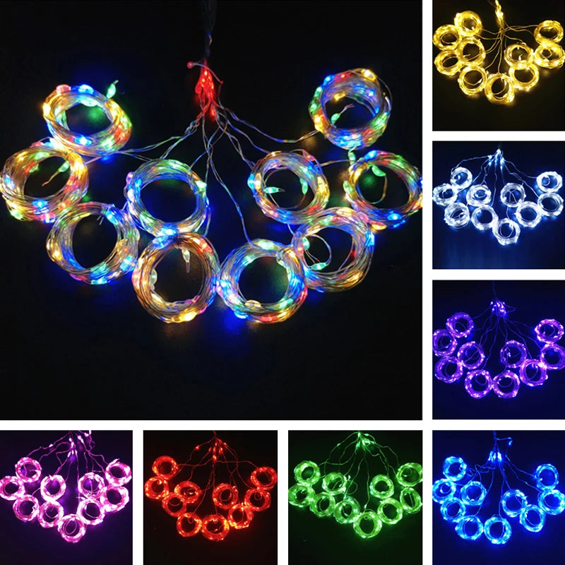 Cortina de Luzes LED USB (Vários Tamanhos)